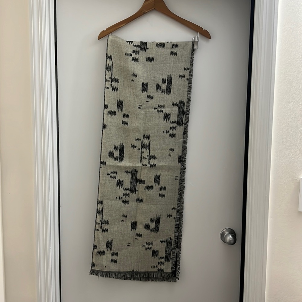 Kenzo Black and White Tiled Scarf 🧣 One Size